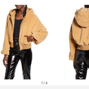 I am Gia 717 Hooded Teddy Fleece jacket